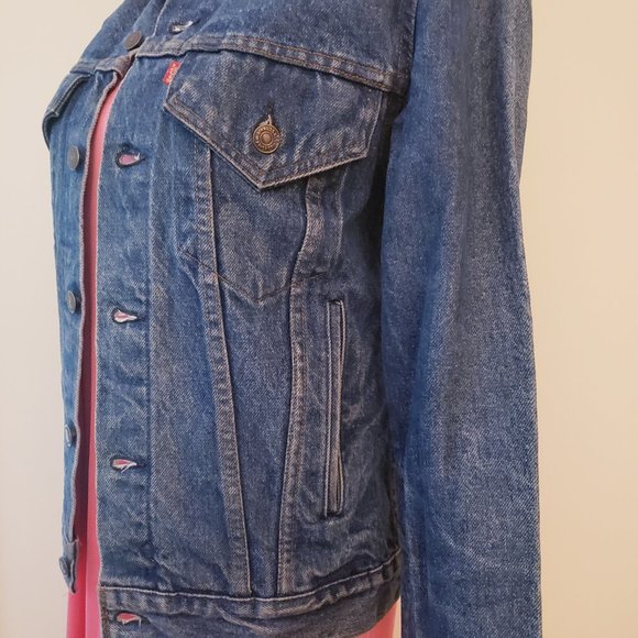 ELIZABETH AND JAMES VINTAGE LEVI'S Denim Jacket Size 34 - Picture 4 of 15